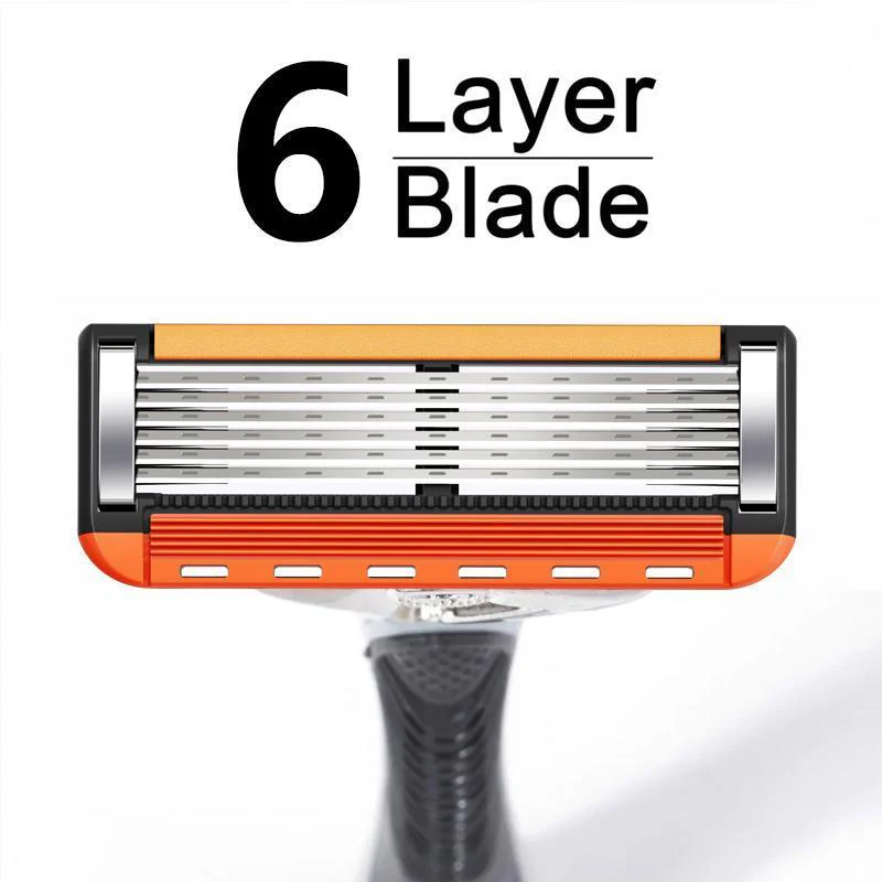 Men's Razor Blade Replacement, 48pcs Razor Blade & 1 Count Handle - Image 3